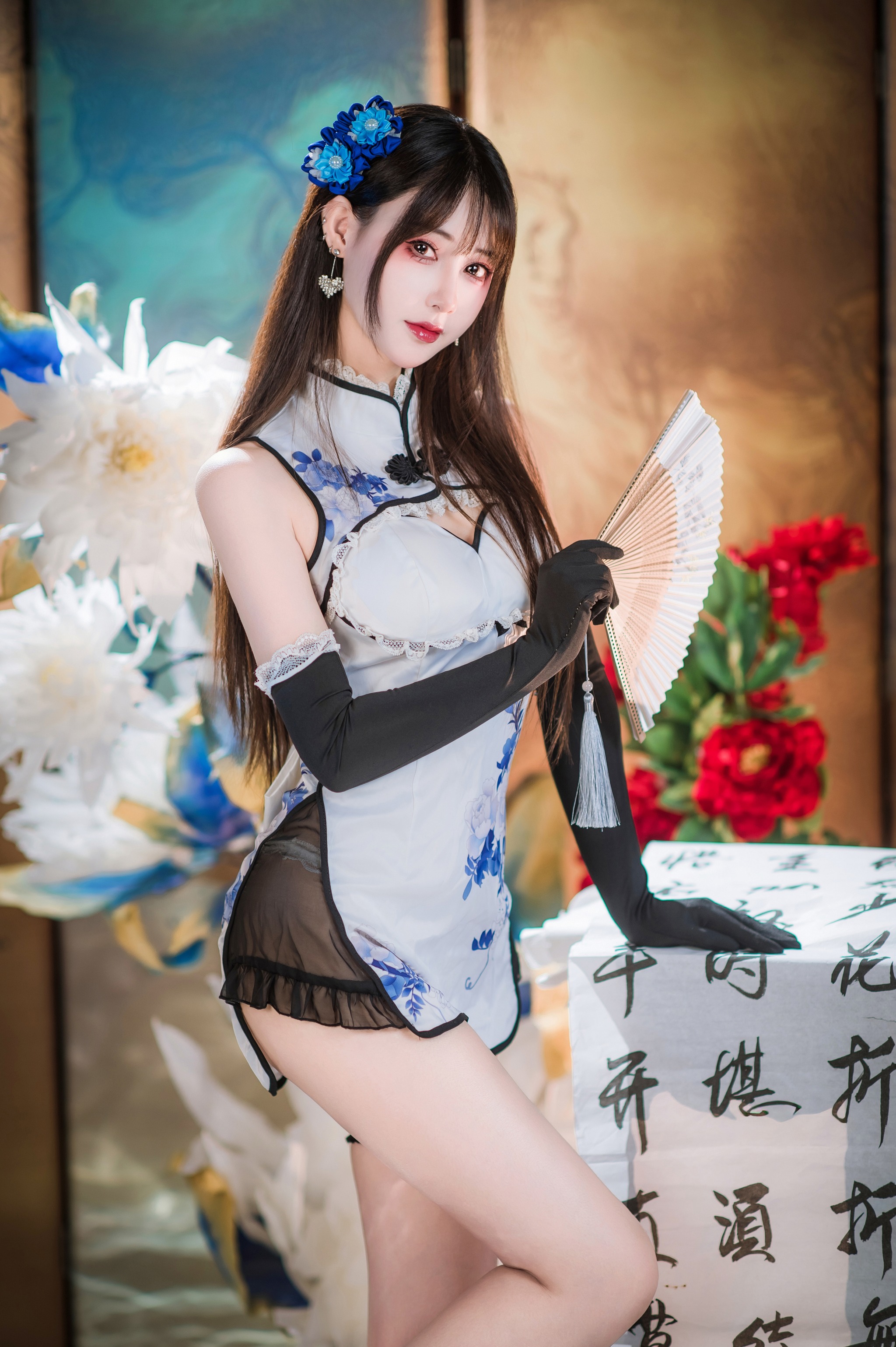 羽生三未 - NO.025 瓶儿 青花瓷旗袍[26P]-XikXak